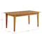 Alaterre Furniture Barton Eucalyptus Wood Outdoor Dining Table 80-OUTD-WD-DT - alternate 7